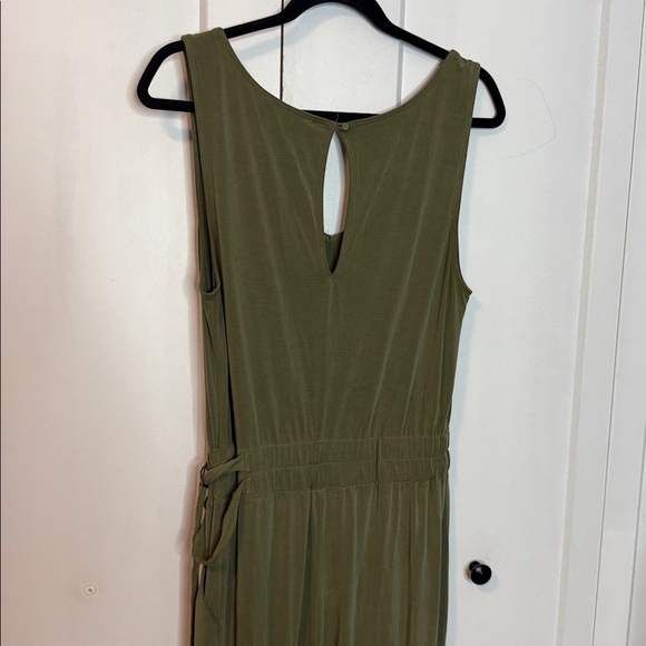 Anthropologie Brand Saturday Sunday | Olive Green Sleeveless Jumpsuit Romper - M - Picture 6 of 6